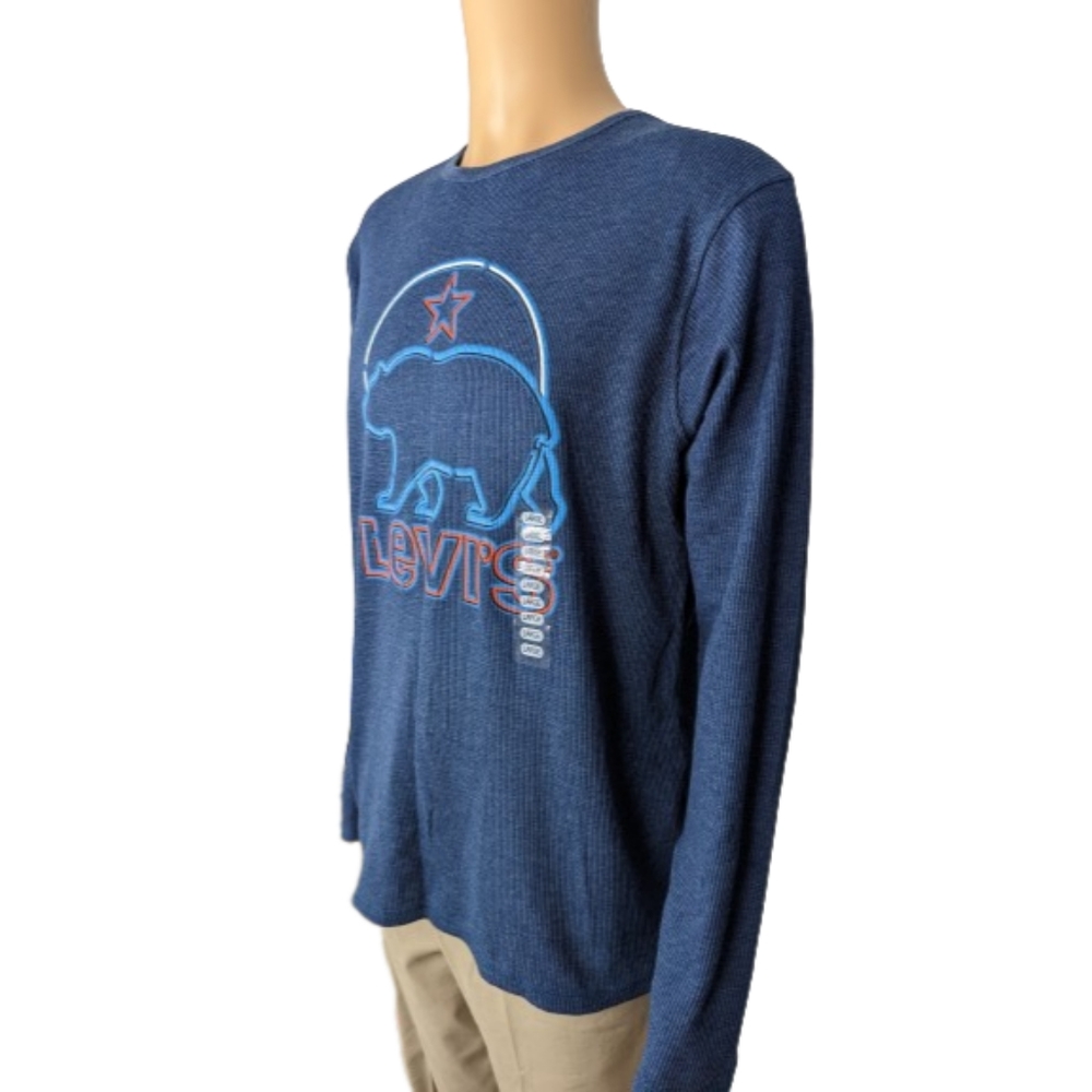 Levi's Long Sleeve Thermal T-Shirt L - Picture 5 of 8